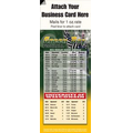 Magnetic Business Card Sports Schedule/ Football